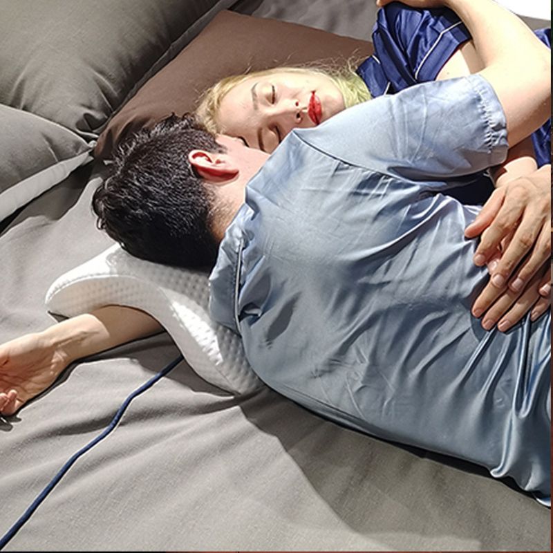 Arm Cuddling Curved Memory Foam Pillow Detachable Slow Rebound Tunnel Shaped PXPC