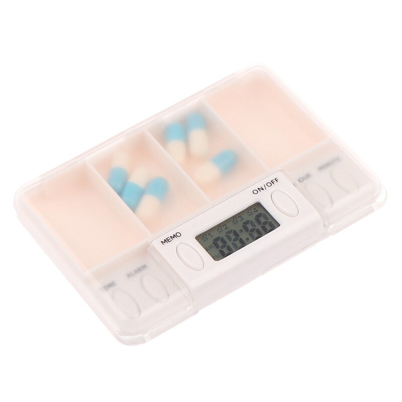 6 Grid Pill Box Medicine Storage Box Smart Electronic Timing Reminder Medicine Boxes Alarm Timer Pills Organizer Pill Container