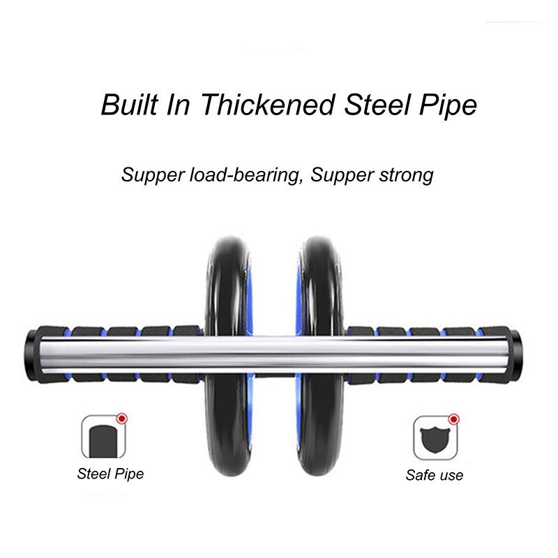 Abdominal Wheel Ab Wheel Roller Exercise Wheels Non- Slip Handles Fitness Workout Home Gym Exercise Equipment to Build Muscle