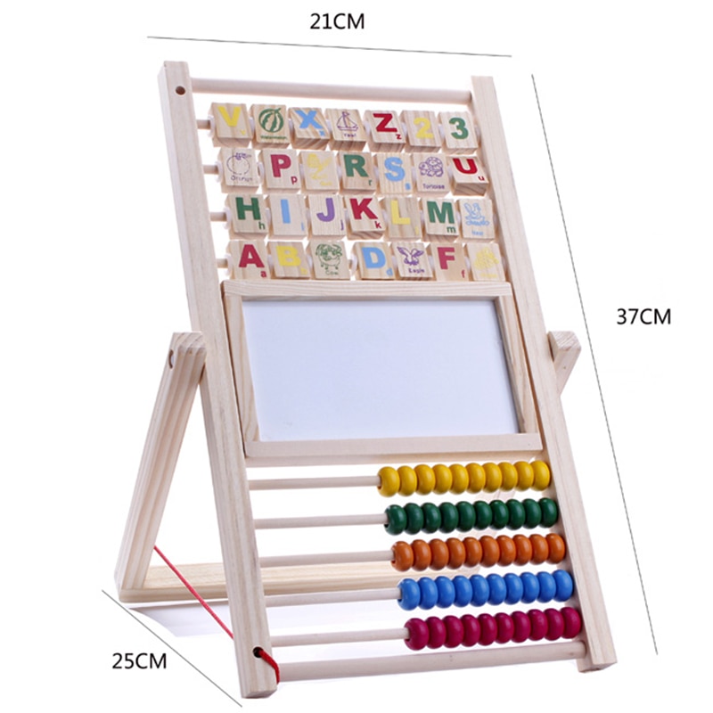 Multifunctionele Abacus Leren Frame Houten Tellen Cognitieve Board Kinderen Vroege Onderwijs Wiskunde Abacus