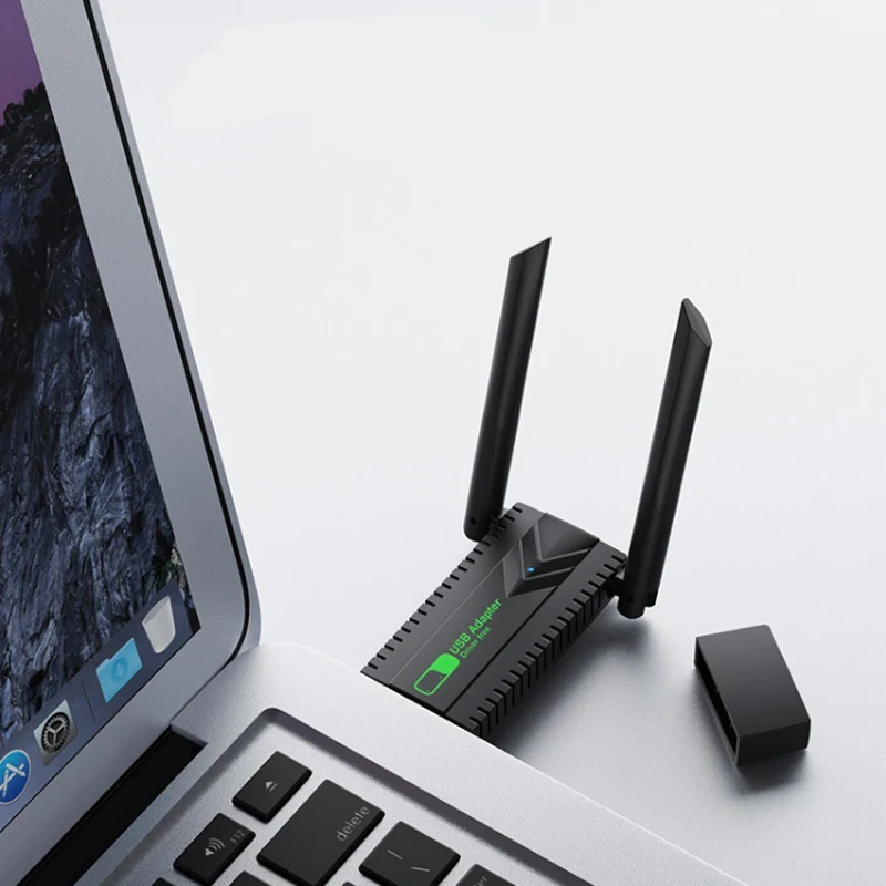 Draadloze USB WiFi-adapter voor pc - 1300 Mbps 5G Dual Band voor desktop-pc, draadloze adapter voor Windows11/10/8/7/Vista/XP