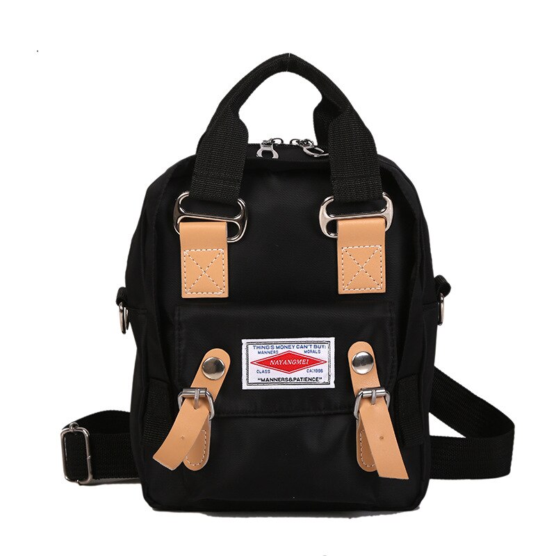 Di modo Nuova Borsa Delle Donne Retro sacchetto di Scuola Studente Borsa Femminile Della Borsa SchoolBag delle Adolescente Femmina Grande Capacità di Borsa Da Viaggio: Black