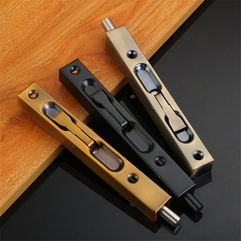 6 Inch Stainless Steel Hidden Door Bolt Security Guard Door Latch Sliding Door Lock Bathroom Bolt Dust Proof Hardware