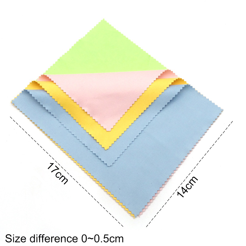 100 Stuks 230gsm Naald 1 Bril Lens Microfiber Reinigingsdoekje Brillen Reiniger 15X15Cm 17X14Cm Kleurrijk Grijs Wit Zwart: Roze