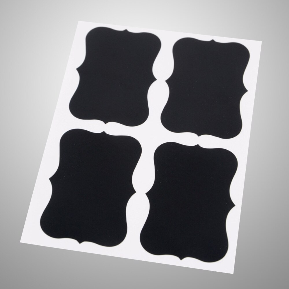 40 Uds marcador de pizarra etiquetas extraíbles PVC adhesivas para botellas de vino