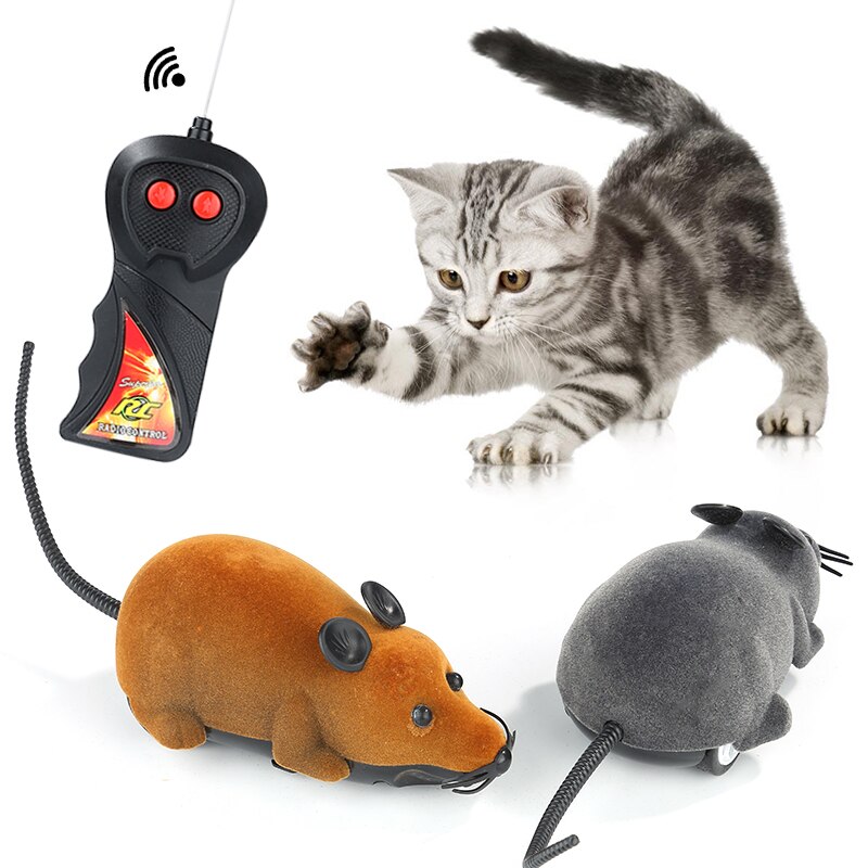 Haustier Katze Spielzeug Fernbedienung Drahtlose RC Simulation Katze Maus Spielzeug Kreative Elektronische Ratte Mäbenutzen Spielzeug Für Katzen Haustier Katze zubehör
