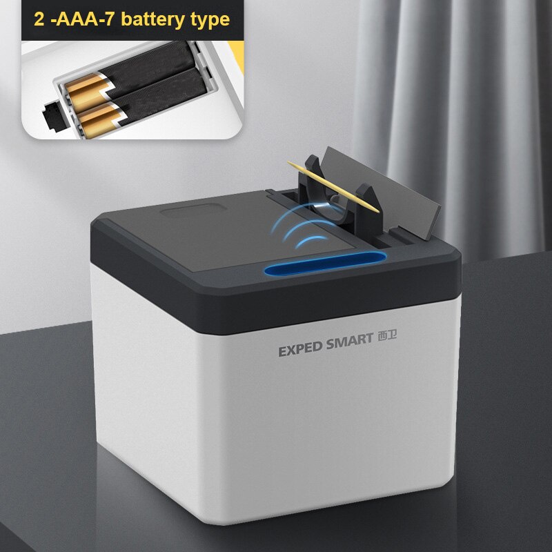 Gaethra 2er Set Mülleimer mit Sensor, 12L Automatischer Elektrischer