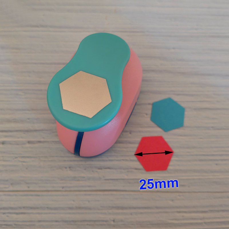 Furador de flores de 1,8 cm - 2,5 cm, perforador para hacer espuma Eva con corte de papel artesanal, álbum de recortes, ahorro de trabajo para niños, perforadora DIY hecha a mano: Rojo