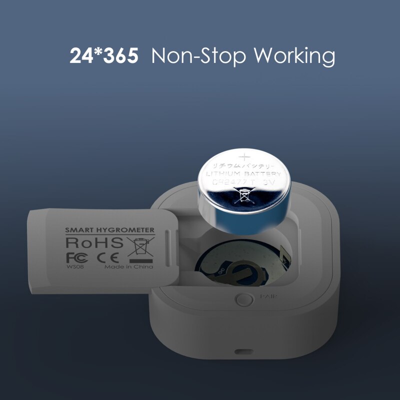 Bluetooth 5.0 Mini Wireless Thermometer Hygrometer With SENSOR BLUE APP On-screen Display Indoor Temperature And Humidity Sensor