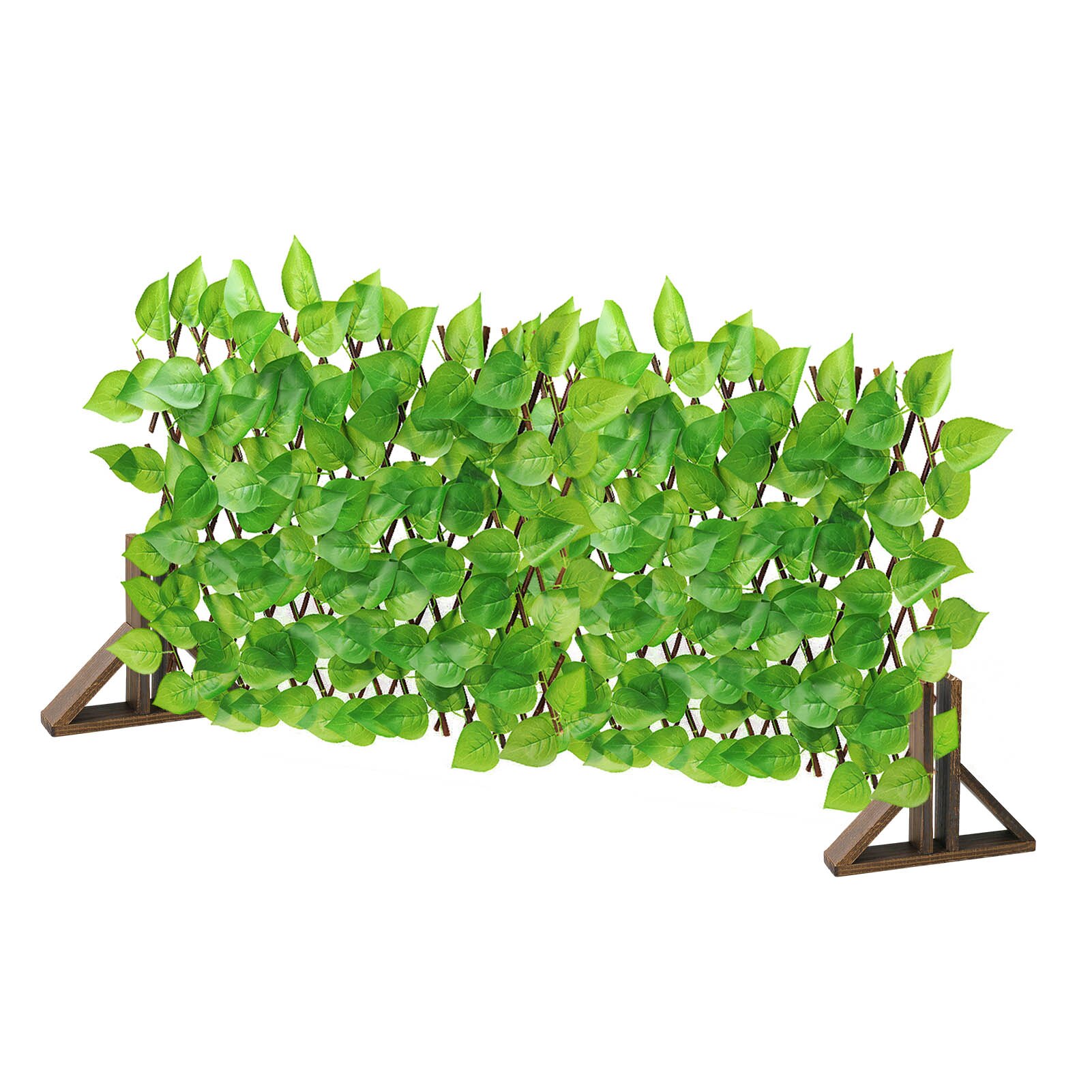 Retractable Artificial Wooden Fence Privacy Fence Garden Hedge Stretchable Firm Without Falling Off Decoration Courtyard Restaur