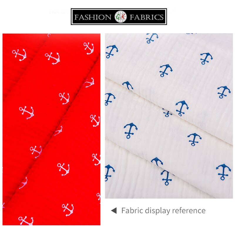 Double Cotton Gauze Muslin Printed Fabric Diy Double Gauze Fabric For Baby 100% Cotton Fabric Cotton Muslin Double Fabric