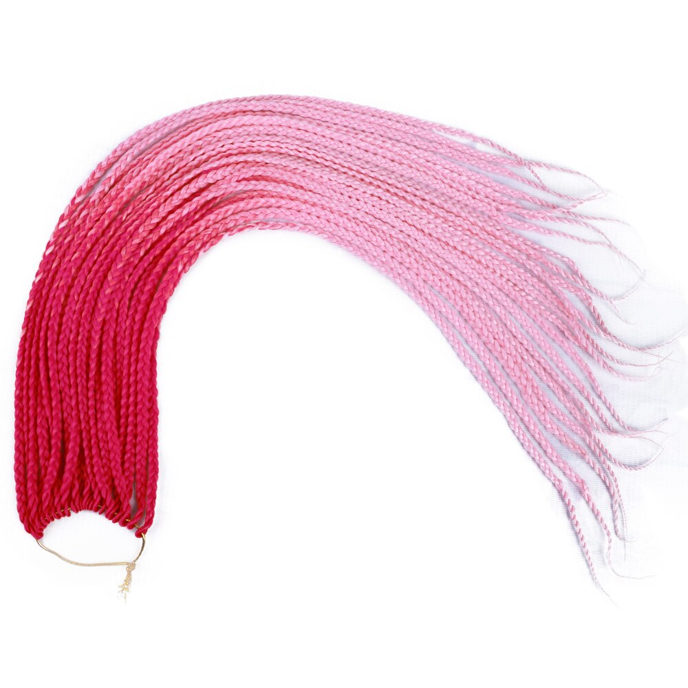 22inch Box Braids 22Strands Senegalese Twist Braids Crochet Hair Extensions Ombre Colors 3S Crochet Braiding Hair