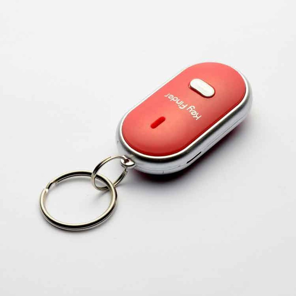 Key Finder Anti-lost Smart Key With LED Torch Whistle Key Finder Flashing Beeping Keys Tracker Locator Accessories
