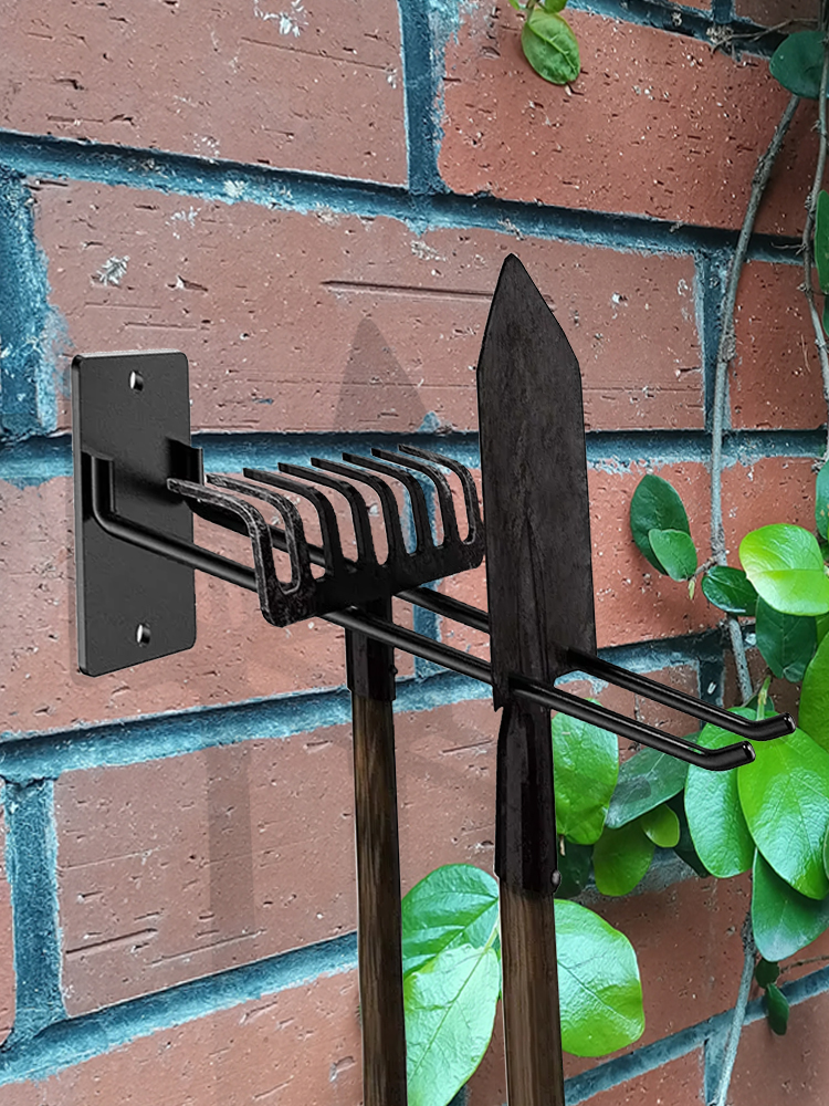 Vægkroge til værktøjsopbevaring haveredskabsophæng garageopbevaring kraftige vægkroge til stativ koste slanger skovl haveredskaber