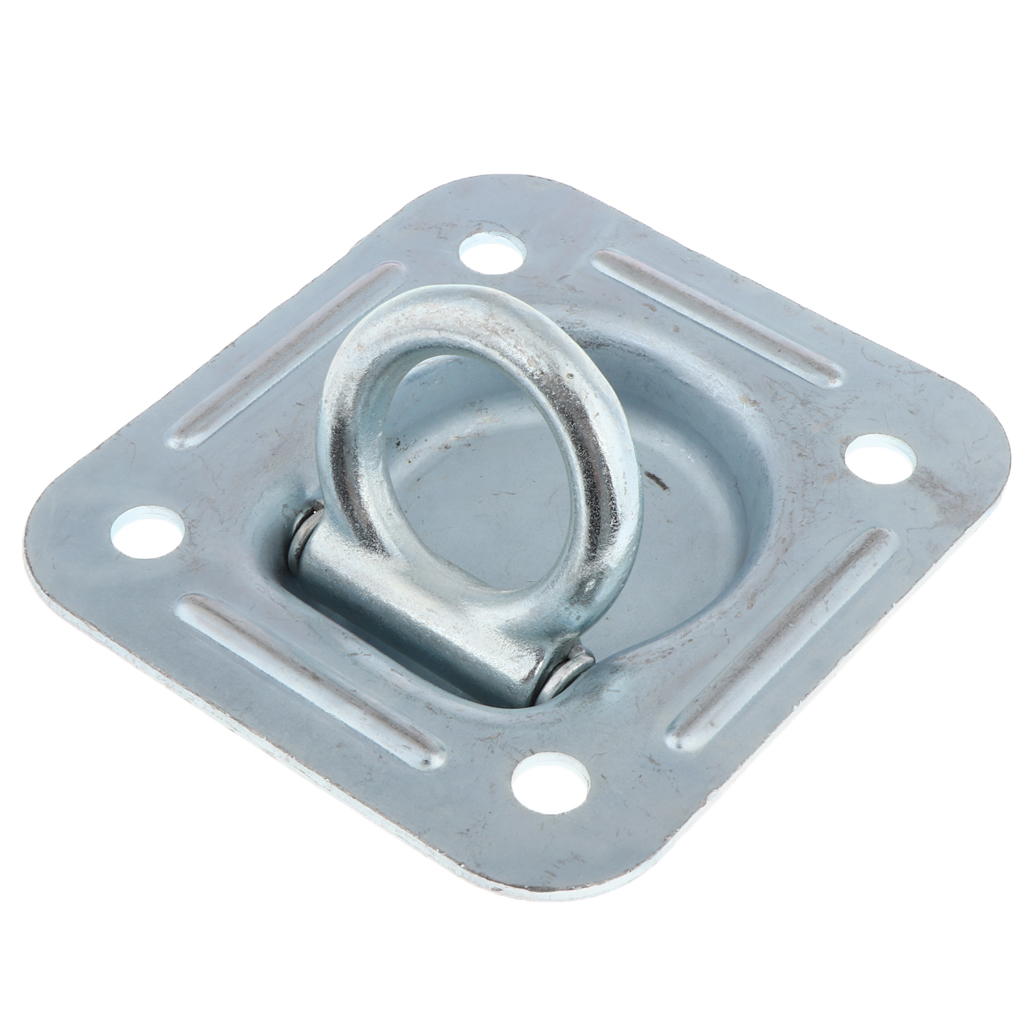 Weld-On D Ring Tie Down Anchors - Metal D Rings with Welding Clips for Trailers, Trucks