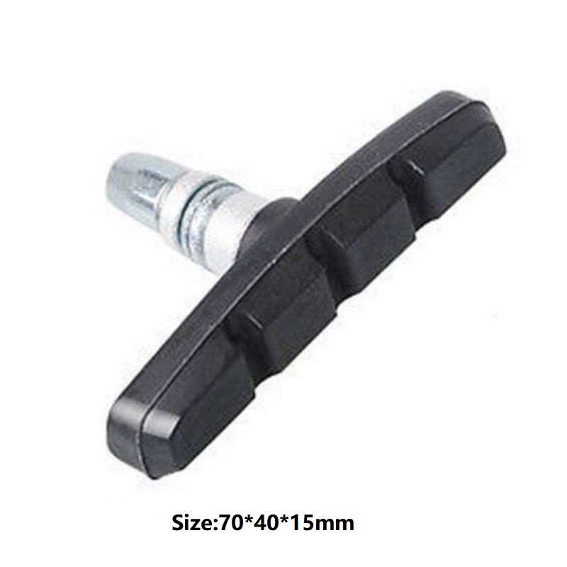 1-6 pçs blocos de freio da bicicleta de borracha ciclismo parte ferramentas mtb mountain road bicicleta leve v-freio sapatos almofadas acessórios da bicicleta: Branco