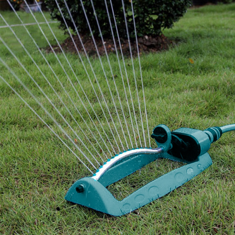 15 holes Adjustable Garden Sprinklers Watering Grass Lawn Rotary Nozzle Rotating Water Sprinkler System Garden Supplies