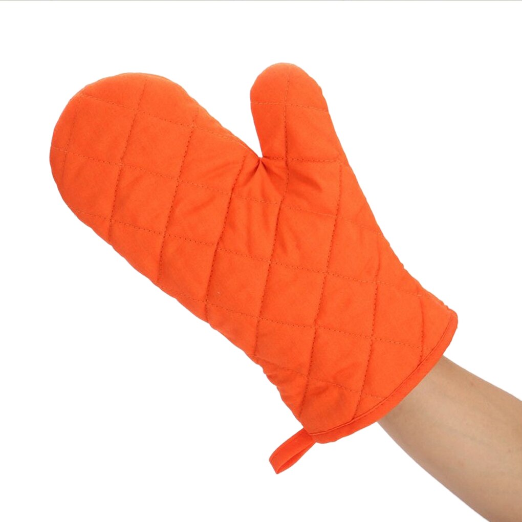 1PC High-temperature Thick Insulation Microwave Oven Gloves Kitchen Supplies Cotton Solid Oven Mitts