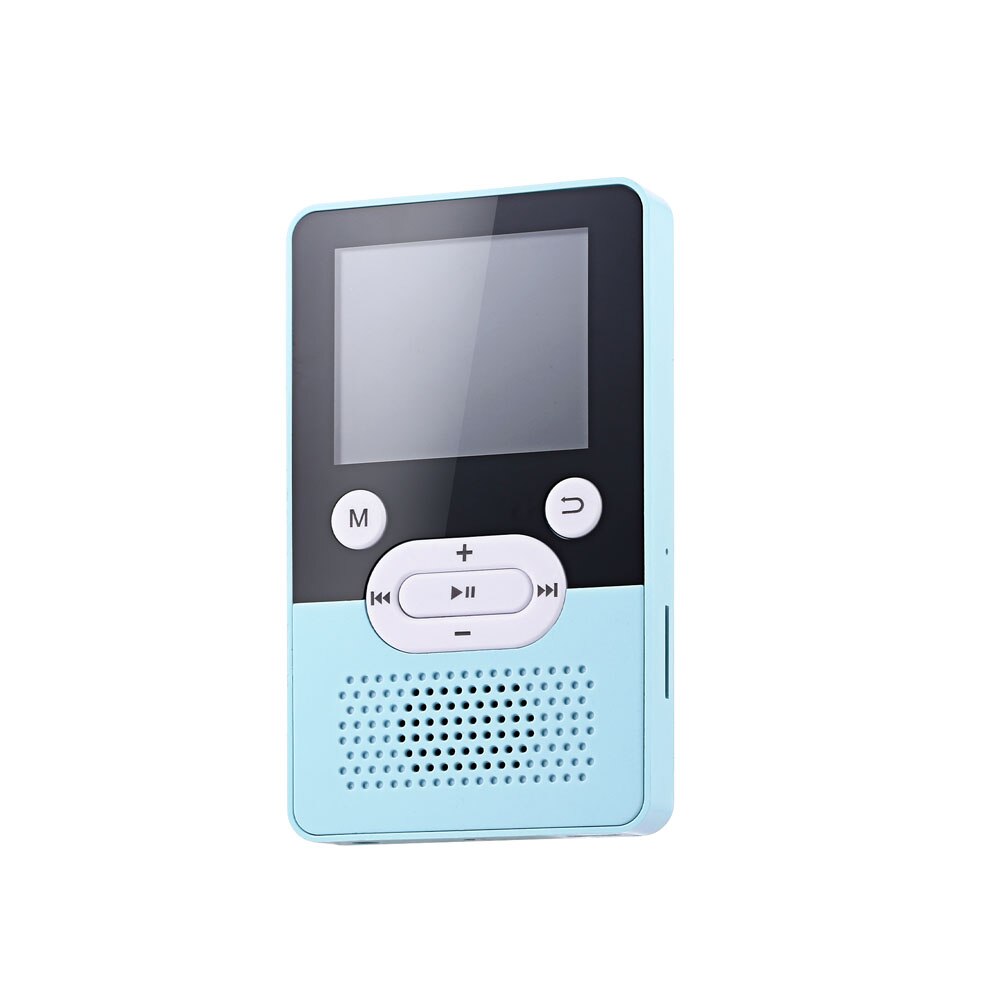 MP4 Musik Spieler T9 1,8 zoll 4GB/8GB Mini MP3 MP4 HIFI Musik Spieler Mini Walkman Unterstützung TXT E-buch Stoppuhr FM Recorder: Blau / 4GB