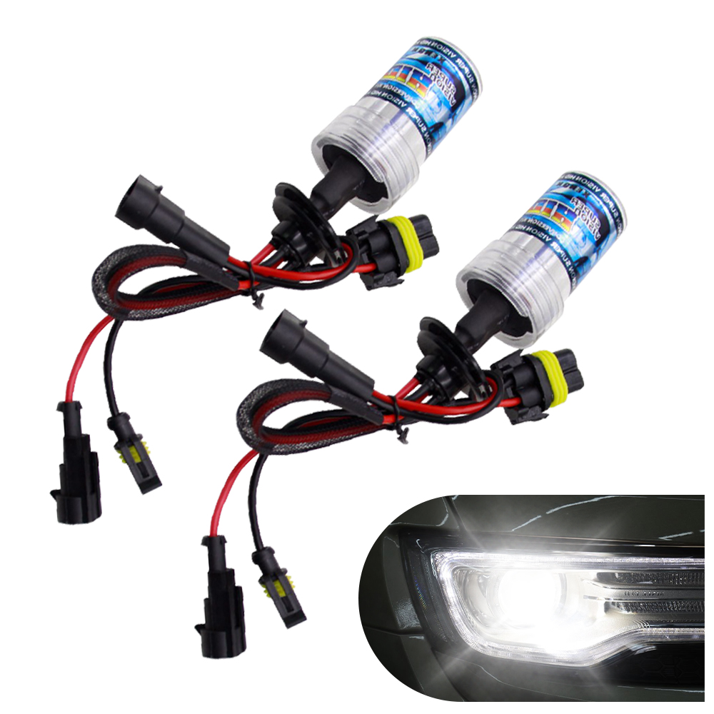 Bombillas de xenón para faros delanteros de coche, lámpara HID automática de 12V CC, 2 piezas, H7, H11, H9, 9005, 9006, HB3, HB4, 5000K, 6000K, 8000K, 10000K, 55W, 12000K