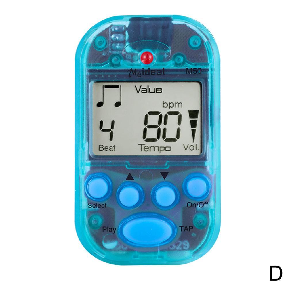 Mini Metronome w/LED Indicator LCD Screen Tuner Clip-on Digital Volume Metronome For Guitar Violin Piano Adjus U4G5: D