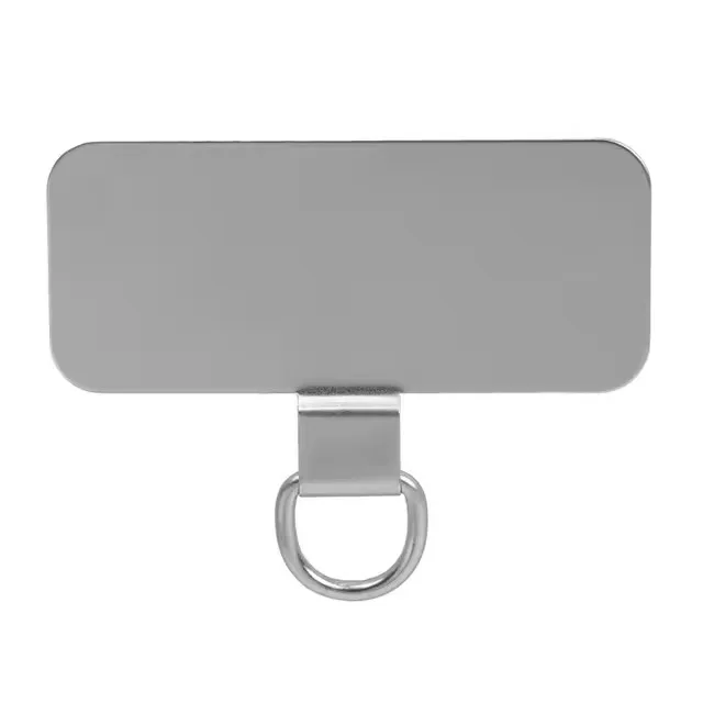 Joint de raccordement d'attache de téléphone Ultra-fin en acier inoxydable, pièces de sangle de téléphone portable, lanière de remplacement, pièce de connexion de sécurité, 4/1 pièces: Black
