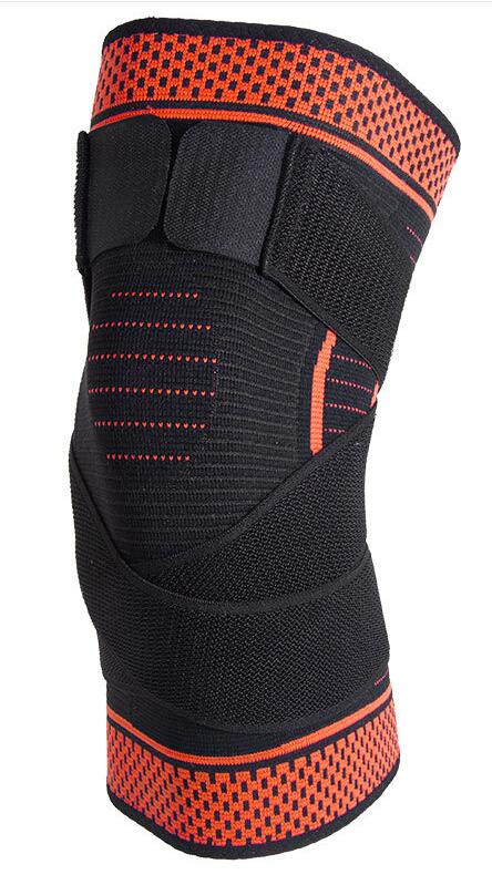 1PCS Kneepad Kniescheibe Fitness Running Kneepads Radfahren Bandage Knie Unterstützung Hosenträger für Laufende Basketball Volleyball joelheira: Orange / XXXL