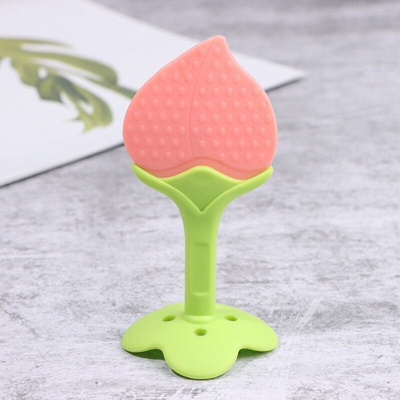 2Pcs Baby Bijtring Veiligheid Siliconen Fruit Stereo Bijtringen Voor Baby Infant Kids Kauwen Tand Speelgoed: E