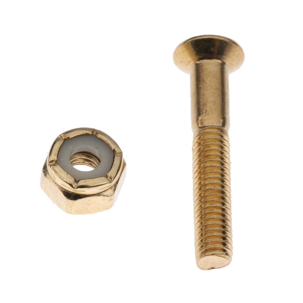 8 Set 1.1”/ 29mm Longboard Skateboard Trucks Screws Nuts Bolts Set Deck Mounting Replacement Hardware