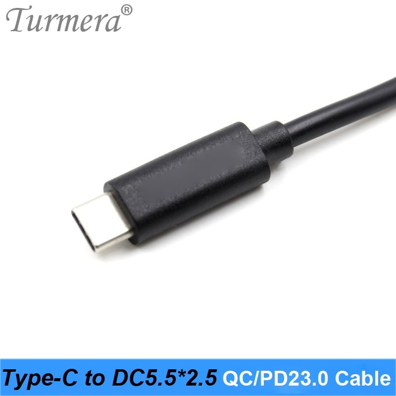 PD QC3.0-disparador de 20V para fuente de alimentación PD tipo C a DC 5,5*2,5mm, Cable de carga, Banco de energía para soldar TS100 y uso de ordenador portátil