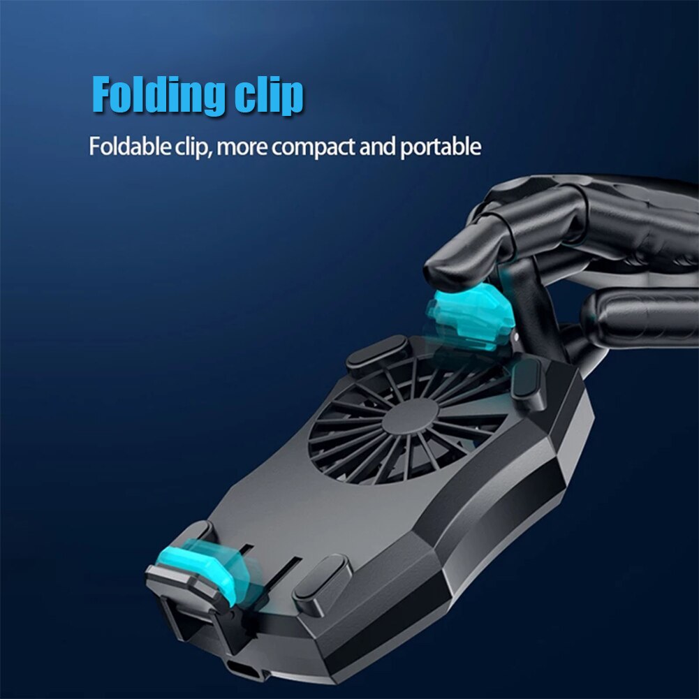 Universal Mobile Phone USB Game Cooler 6000Rpm Heat Sink Cooling Fan Gamepad Holder Radiator For iphone Xiaomi Huawei Samsung