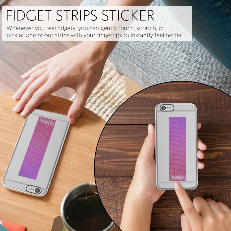 5Pcs Fidget Strips Discreet Anti Stress Tactile Rough Sensory Calm Strips Anti Stress Toys for Teens Anxiety Relief