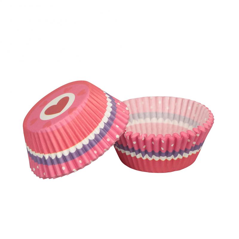 100Pcs Muffin Cupcake Paper Cupcake Liner Muffin Box Case Baking Tray Cake Decorating Birthday Party Tools Home Kitchen Supplies: J 100pcs