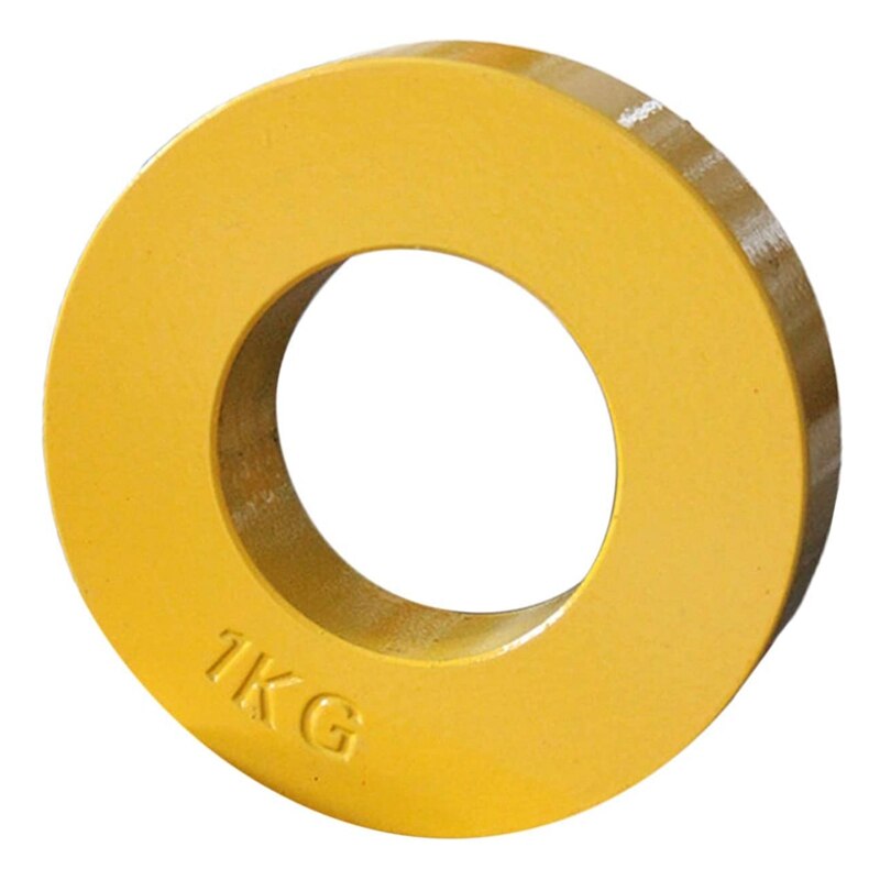 Mini plaques de poids pour l'entraînement musculaire, accessoire de disque précis: YELLOW