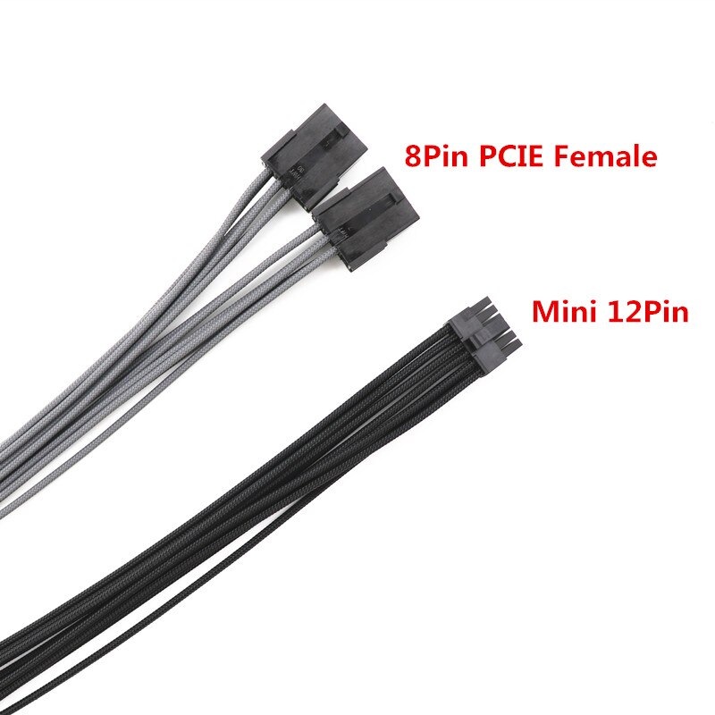 Angitu Nvidia RTX30 3070 3080 RTX3090 12Pin Power Cable Mini 12p to 2x8Pin GPU Adapter Cables -30cm