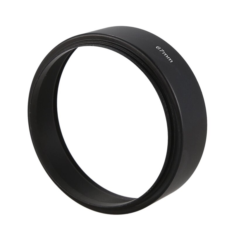 67mm Mount Standard Metal Lens Hood for Canon Nikon Pentax Sony Olympus