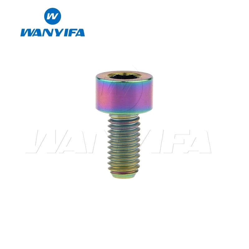 Wanyifa titan bolt  m5 x 10 12 16 18mm unbrakonøkkel stigma hode ti skrue til sykkelstamme setepinne