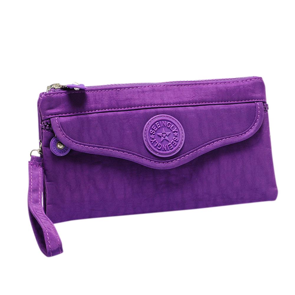 Bolso de mano Simple Retro PinShang, bolso de mano para mujer, , gran capacidad, cremallera del bolso, sobre, paquete, bolsas para mujer ZK40: purple