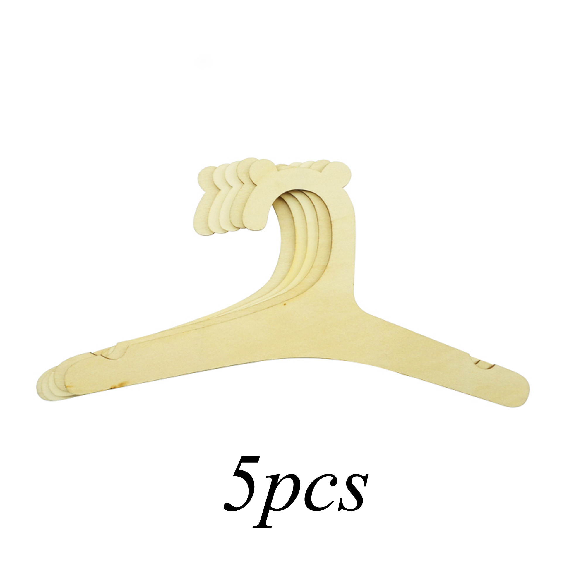 Mini cintre en bois pour vêtements de bébé, 5/10 pièces, , décor pour chambre de princesse, chambre de petite fille, pour enfants: Gris clair