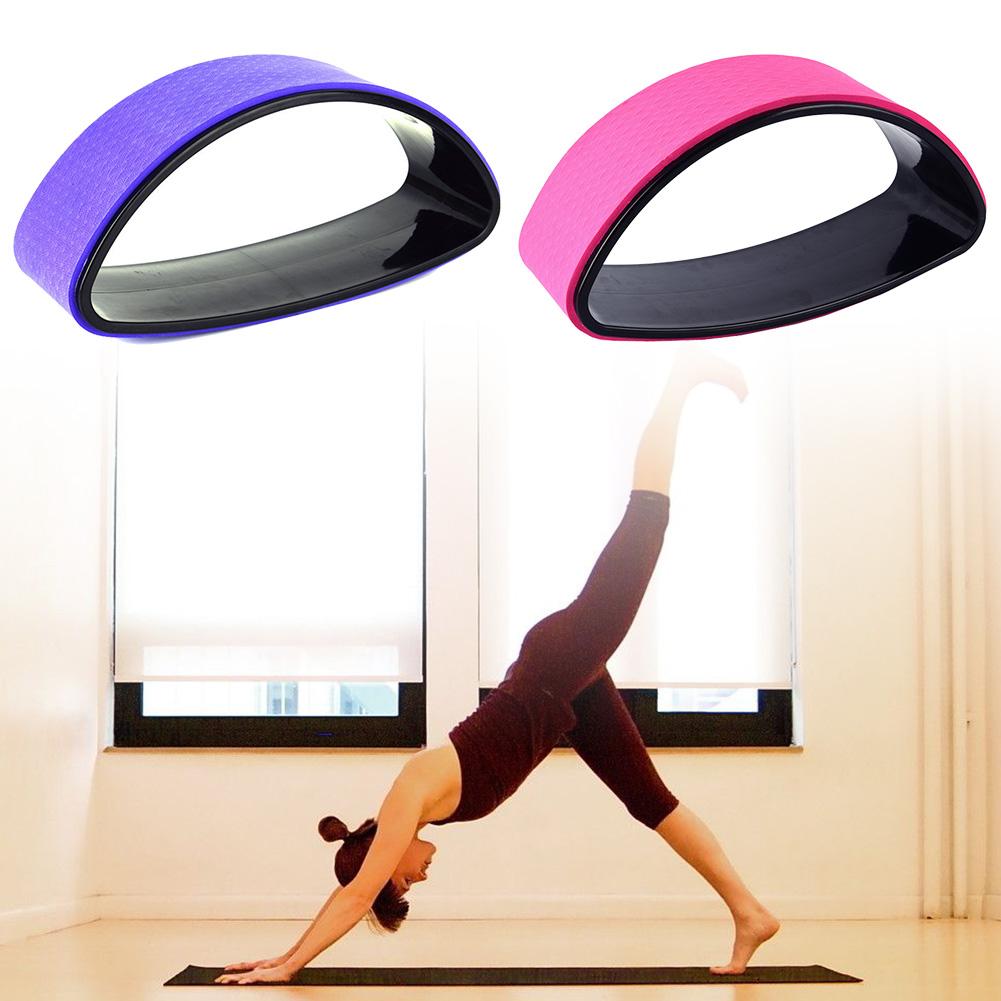 Yoga Wiel Gebogen Rug Stretch Half-Ronde Natuurlijke Kurk Effen Fitness Wiel Ring Stevige Wiel Yoga Training Wiel Voor yoga Beginner