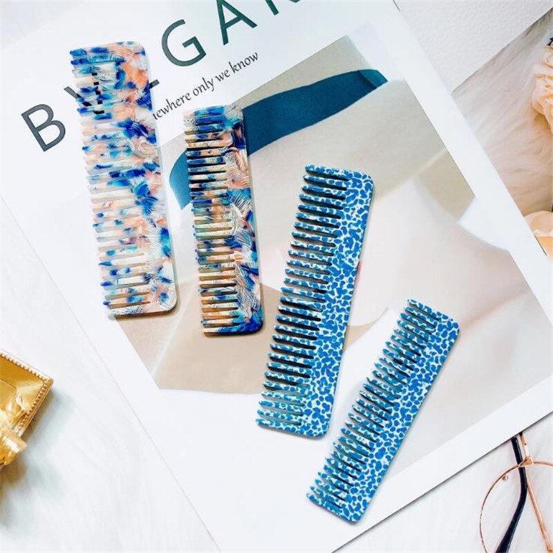 Acétate Massage confortable antistatique peignes à cheveux coloré brosse à cheveux outil de coiffure 2 taille pour les femmes filles