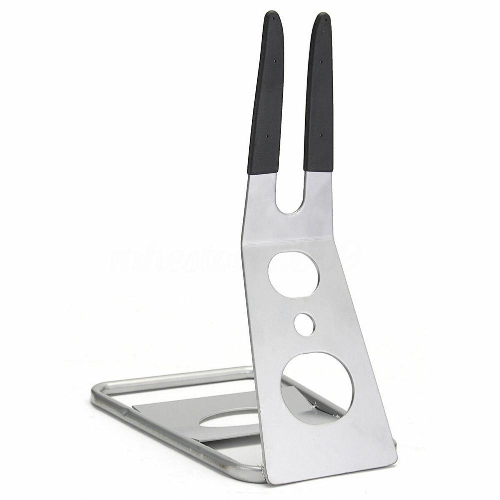 Mountain Bicycle Bike Kickstand Display Stand Floor Parking Storage Instant Rack Bracket Bike Parking Stand Support Foot Cycling: Silver