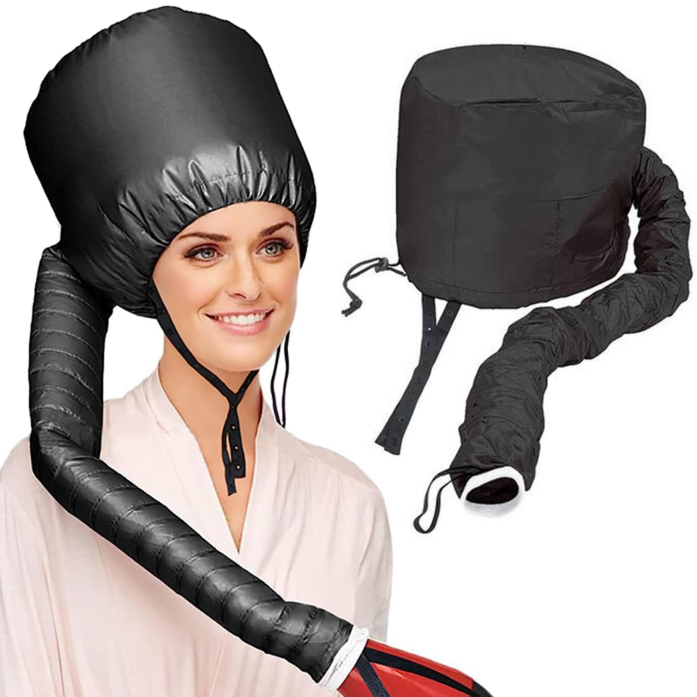 1 pièces sèche-cheveux capot capot sèche-cheveux fixation avec mentonnière et tuyau étendu accessoire réglable capot chapeau sèche-cheveux outil