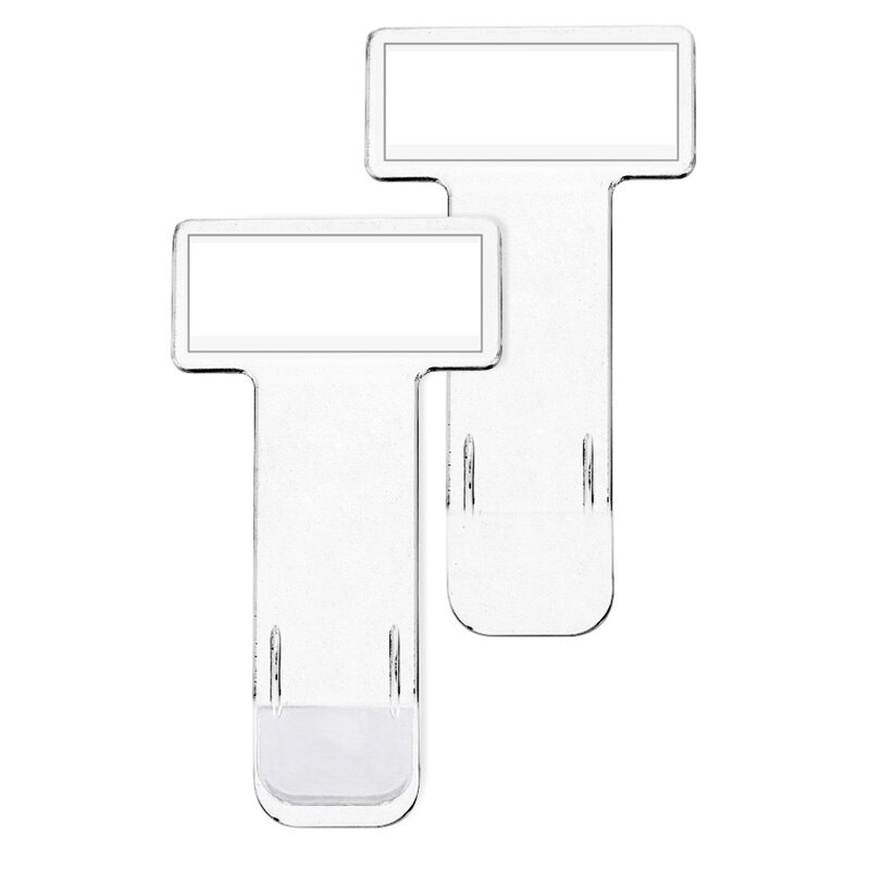 1pc Car Fastener Parking Ticket Permit Holder Clip Sticker Windscreen Window Timing Documents Folder Transparent Auto Accessory