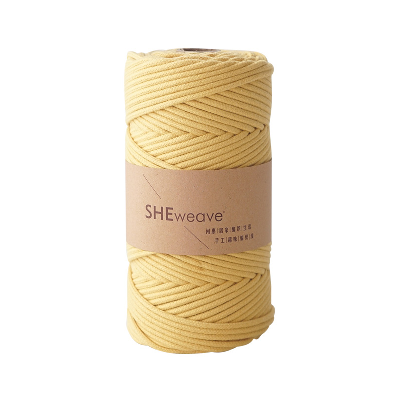 Cuerda de hilo de colores para manualidades, cordón de macramé de algodón trenzado de 3mm, para decoración del hogar y boda, DIY, 100M