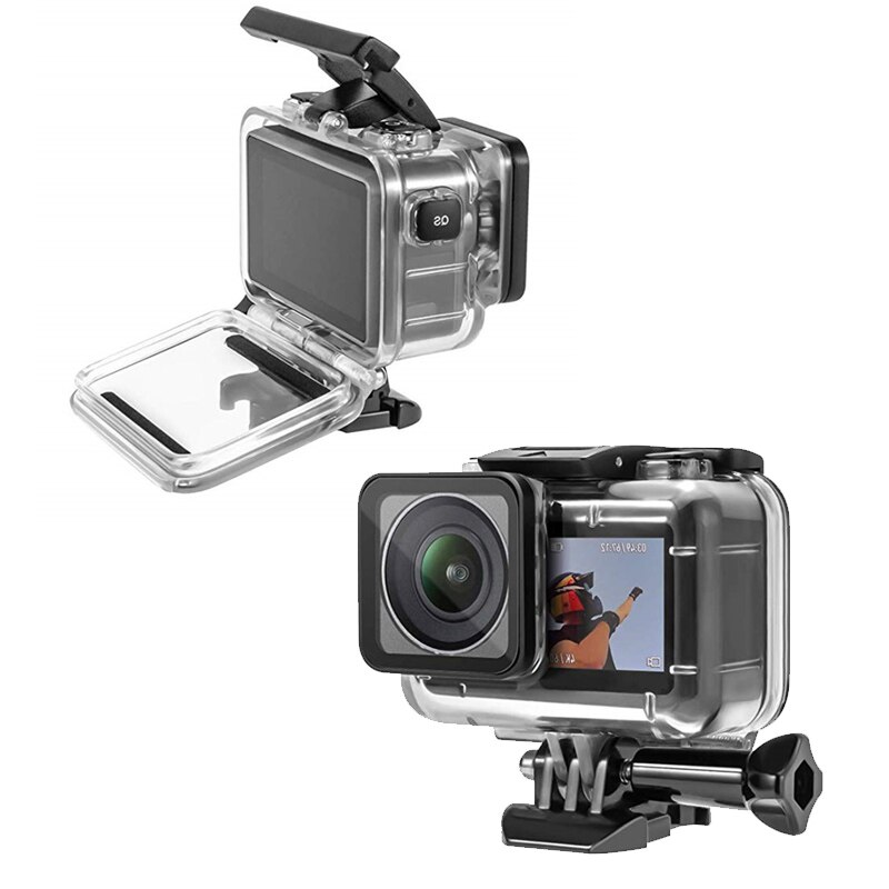 Waterdichte hoes action camera dji osmo waterdichte behuizing/doos/schaal beschermhoes/frame/behuizing waterdichte diepte 61m