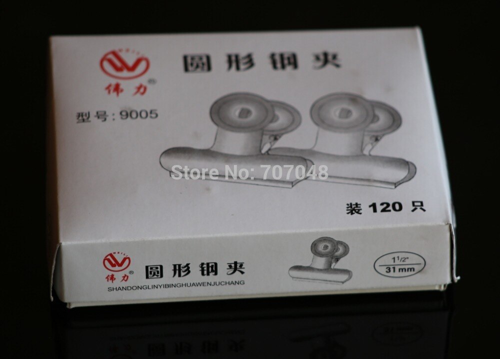 120 pieces / lot , High qulity metal round clips