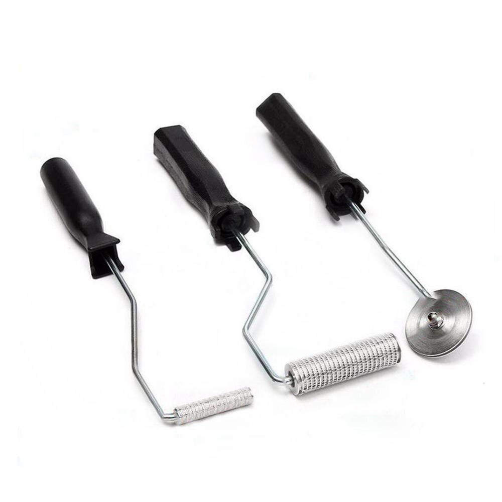 Delaman Bubble Paddle Tool 3Pcs bubble buster rollen haren/paddle/nobby/hoek roll voor glasvezel lamineren: Default Title