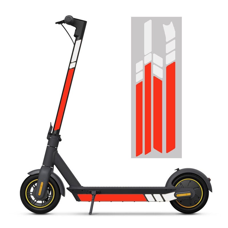 Wasserdicht Pvc Reflektierende Aufkleber für Ninebot MAX G30 Kickscooter Faltbare Aufkleber