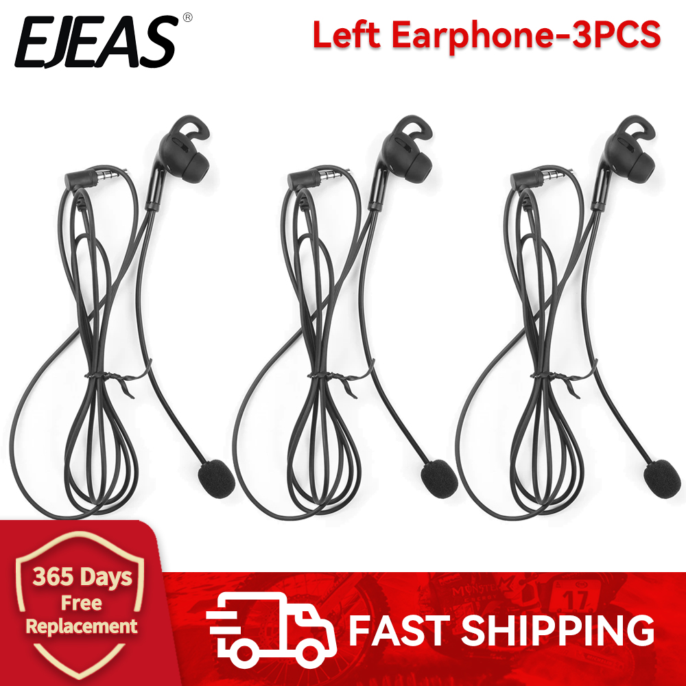 3/1 Uds EJEAS V6C/V4C árbitro auriculares internos para FBIM juez oído intercomunicador auriculares Full Duplex fútbol árbitro auriculares: Azul